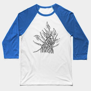 Cthulhu Octopus Tentacles Illustration Under the Deep Sea Baseball T-Shirt